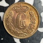1868 Denmark 1 Skilling Rigsmont Lot#T3235 High Grade! Beautiful!