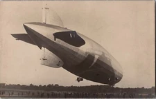 Mint Germany Real Picture Postcard Graf Zeppelin Take Off Early Aviation RPPC