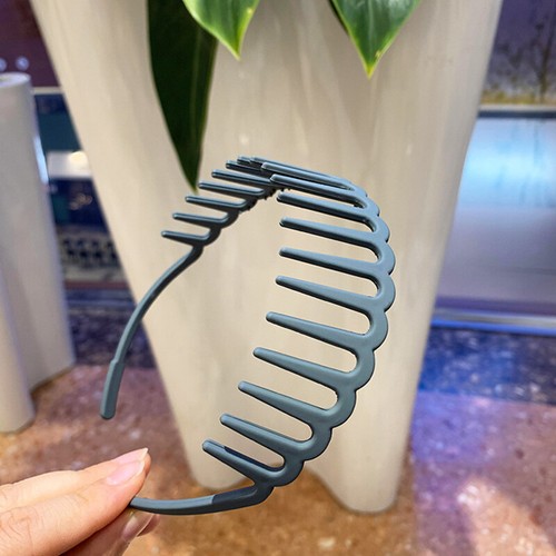 Women's Elastic Plastic Zig Zag Wavy Shark Tooth Comb Headband Hoop Hair Band US - Picture 36 of 48