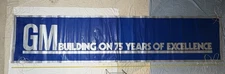 1983 GM 75th Anniversary Dealership Banner (188” x 42”) & Poster (72” x 44”) Kit