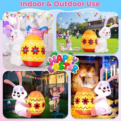 Inflatable Bunny & Egg,Easter Inflatable Bunny and Egg, Easter Rabbit Inflatable