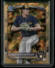 2025 Bowman Draft #BDC-42 Jacob Morrison Gold Sapphire /50 Refractor
