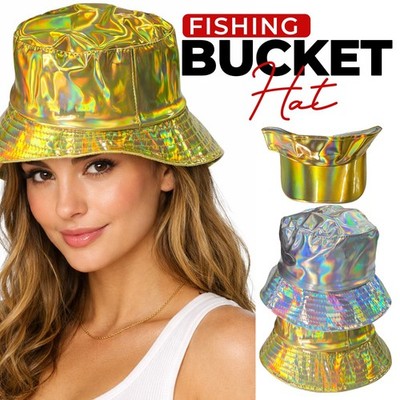 Fischer Fischerhut Herren Damen Outdoor Festival Strand Sommer Design glänzend Cap
