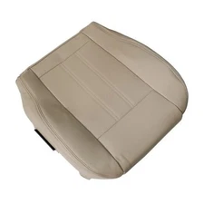 Driver or Passenger Bottom Perforated Leather Replacement Seat Cover Tan