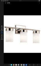 Kichler 55112 Ciona 3 Light 24"W Bathroom Vanity Light - Nickel