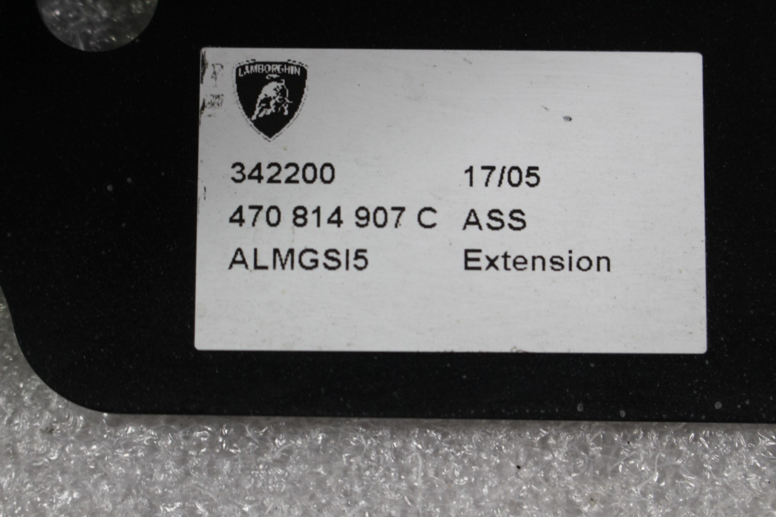 Lamborghini Aventador, LH, Rear Lower Bracket, Used, P/N 470814907C