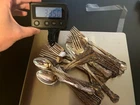 Vintage Gorham Sterling Silver 36 Pcs Flatware Buttercup Serving Set Forks Spoon