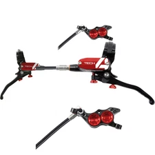 Hope Tech 4 E4 Hydraulic Disc Brake Set - Front & Rear, Premium Performance,