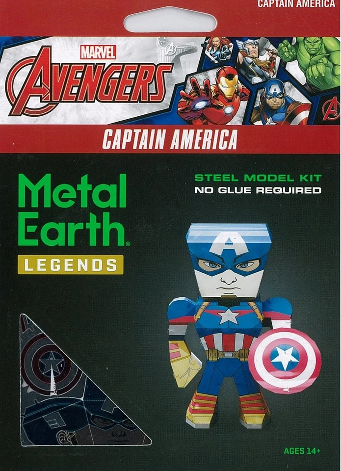 Nano rompecabezas metálico Marvel Avengers Capitán América Foto 2 de 3