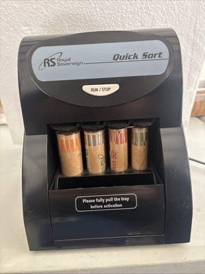 Royal Sovereign Coin Sorting Machine Quick Sort  Missing Lid Works Perfect