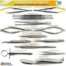 15Pcs Dental Oral Surgery Periodontal Microsurgery Kit Surgical Instruments Set