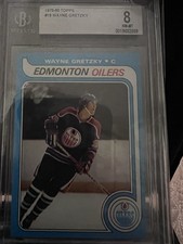 1979-80 TOPPS #18 WAYNE GRETZKY ROOKIE CARD BGS 8 NEAR MINT-MINT. rookie card picture