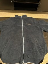 Columbia Boys Navy Blue Fleece Full Zip Jacket Size S Outdoor Casual