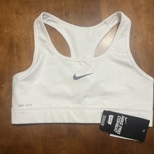Nike Pro Combat Sports Bra Women's White Sz Medium NWT