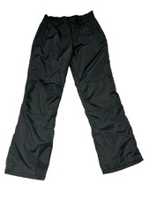 Slalom Women  s Size S Black Ski Pants Snow Snowboard Winter Padded Knees Snaps