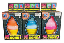 Nee Doh Nice Cream Cone Squishy Toy Pink, Blue, Orange - Brand New 1 SHIPS NOW