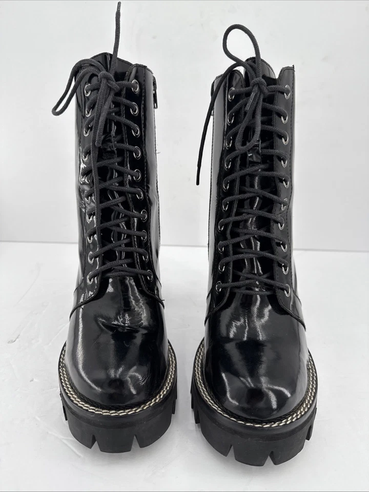 Botines JEFFREY CAMPBELL Legión 9M Cuero Con Cordones Grunge Plataforma Gótica Foto 2 de 4