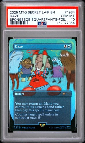 Daze (Rainbow Foil) - Secret Lair Drop Series (SpongeBob SquarePants) - Magic: The Gathering