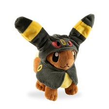 Pokemon Eevee Plush Toy 8" with Removable Umbreon Cosplay Poncho Hoodie