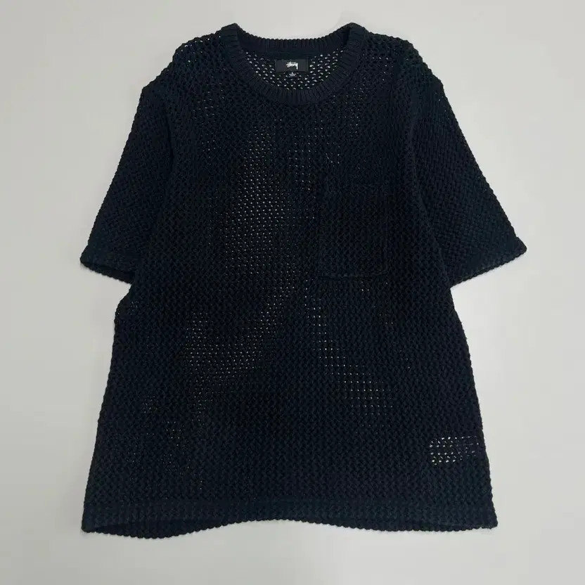 Stussy Odide Heavyweight Mesh Short Sleeve T-Shirt, Black thumbnail 7