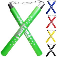 Nunchucks Rubber Martial Arts Training Nunchucks Nunchakus for Kids Beginner ...