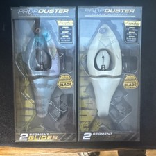 Chasebaits PropDuster Glider Glidebait Blue White Flash Vibration Blade