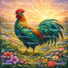 FOTO GALLO DIGITALE PRODOTTO DIGITALE FOTOGRAFIA IMMAGINE CARTA DA PARATI STAMPA 0,99