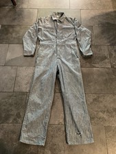 VTG LEE Union-Alls Jumpsuit Coveralls Herringbone Denim USA 34 40R
