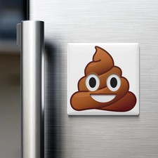 Pile of Poop Emoji Fridge Magnet 2x2 Made in USA