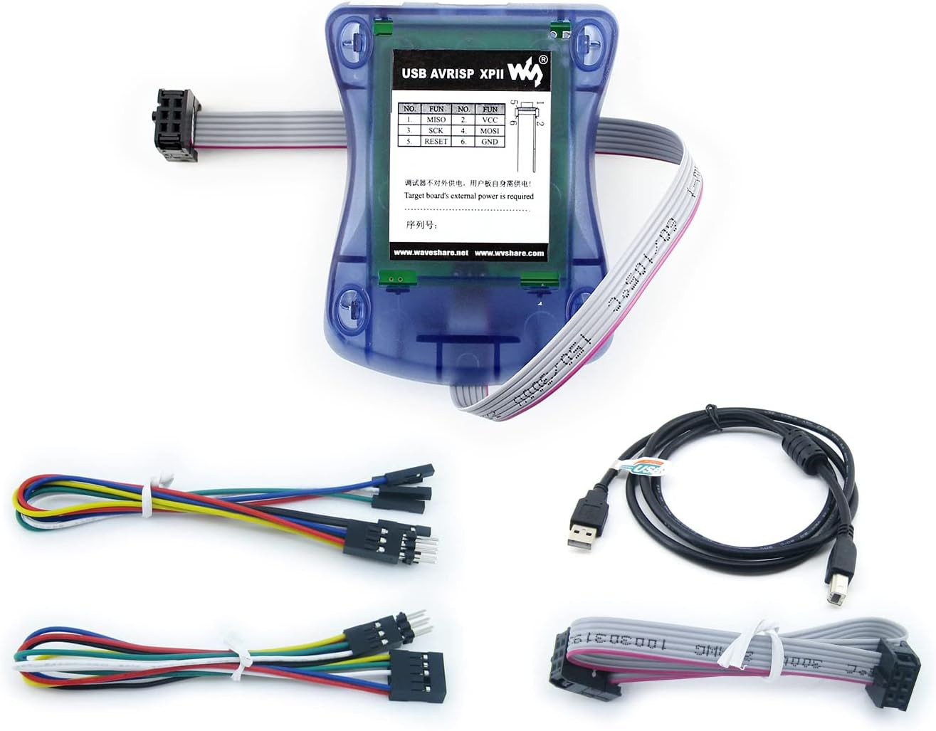 Compatible with Atmel at AVRISP Mkii Mk2 AVR ISP In-System Programmer USB AVRISP