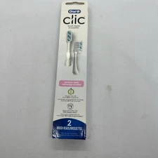 Oral-B Clic Sensitive Clean Replacement Brush Heads 2 Count Refill Extra Soft