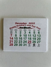 2026 SELF STICK 13 MONTH SMALL CALENDAR PAD-TEAR OFF PAGES