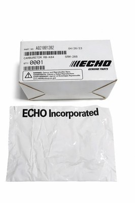 Echo Carburetor OEM GENUINE A021001202 SRM 255 SRM265 SRM 266 Trimmer RB-K84