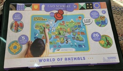 FAO Schwarz World of Animals Interactive Map (New-Missing Wall Mount)