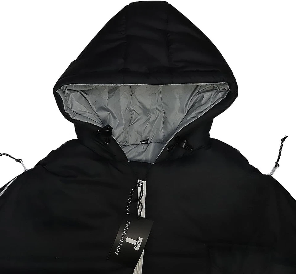 Saco de Dormir Portátil Thermotuff con Doble Sudadera con Capucha, Agujeros para Brazos con Cremallera, Bolsillos y Foto 4 de 4