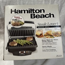 Hamilton Beach Steak Lover's In Door Grill 25331 BRAND NEW 
