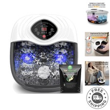 Electric Foot Bath with Shiatsu Rollers  Temperature Control - Spa Experience