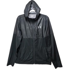 Under Armour Loose Jacket Men M All Seasons Embossed Loose Training Hoodie Black
