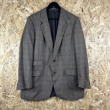 Burberry Blazer Suit Jacket Checkered Houndstooth Bertram & Frank Koln Brown 40”