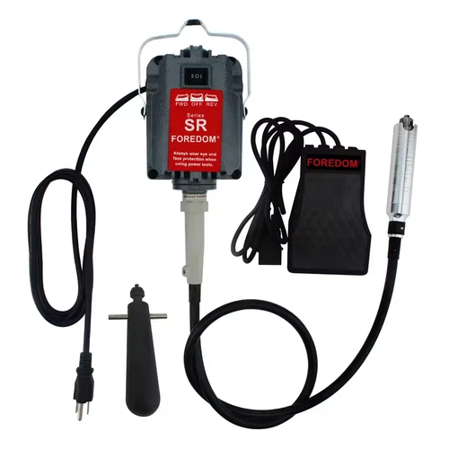 Flex Shaft Machine 230W Electric Grinder with 5mm Chuck & Stepless Pedal carving