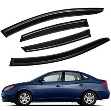For 2007-2010 Hyundai Elantra Sedan Tape-on Window Visors Sun Rain Wind Guards