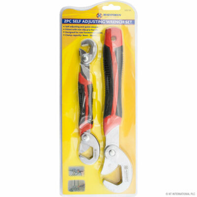 2-TEILIGES SELBSTVERSTELLBARES SCHRAUBENSCHLÜSSEL-SET 9-32 MM ROHRBUCHSE KLUMMER MECHANER SCHLÜSSEL