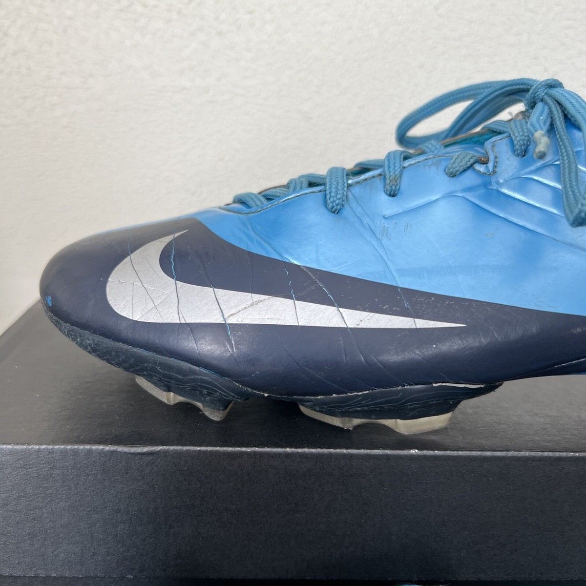 Rare Nike Mercurial Talaria V FG Blue Boots Cleats 2009 