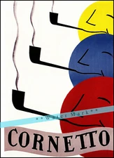 Cornetto Pipe Tobacco 1934 Swiss Advert Vintage Poster Print Retro Style Art