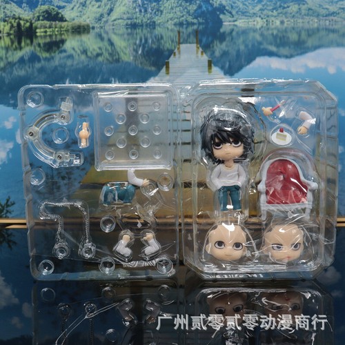 Death Note Yagami Light L·lawliet 10Cm Action Figure Q Ver. Moveable Toy Figure - Picture 6 of 8