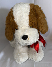 Dan Dee Collectors Choice Plush Dog Puppy Red Bow 15 inch