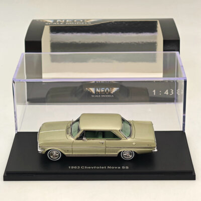 NEO 1/43 Chevrolet Nova SS 1963 Green Resin Models Car Colllection