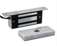 NSEE 12/24V 60KG/132LBS Solenoid Electric Magnetic Door Lock Bracket Swing/Slide