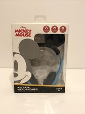Disney Mickey Mouse Kid Safe Headphones With Ears And Volume Limiting Technology
