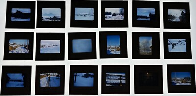 Lot of 18 Korea 49th Comm. Center 1950s 35mm Slides - Red Border Kodachrome